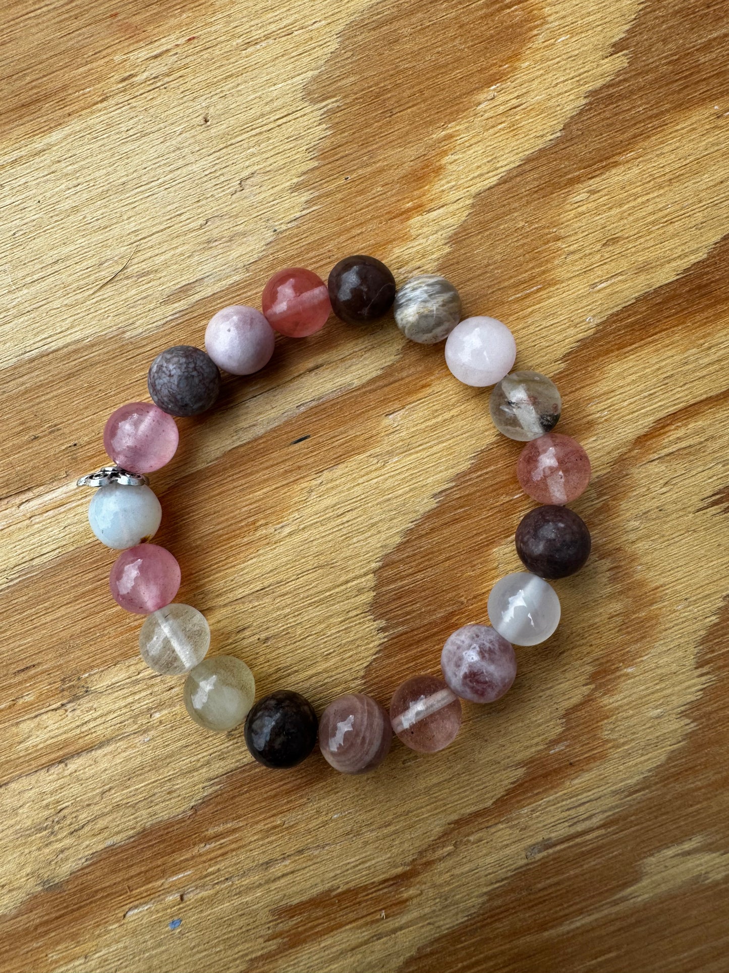 Strawberry Quartz+Rose Quartz mix