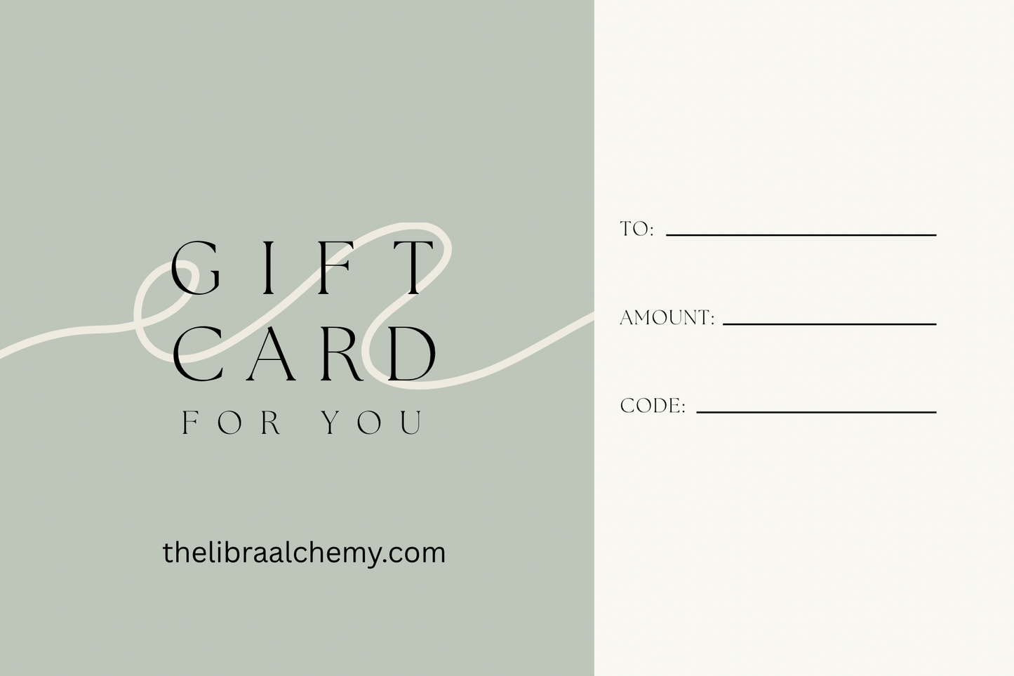 The Libra Alchemy Gift Card
