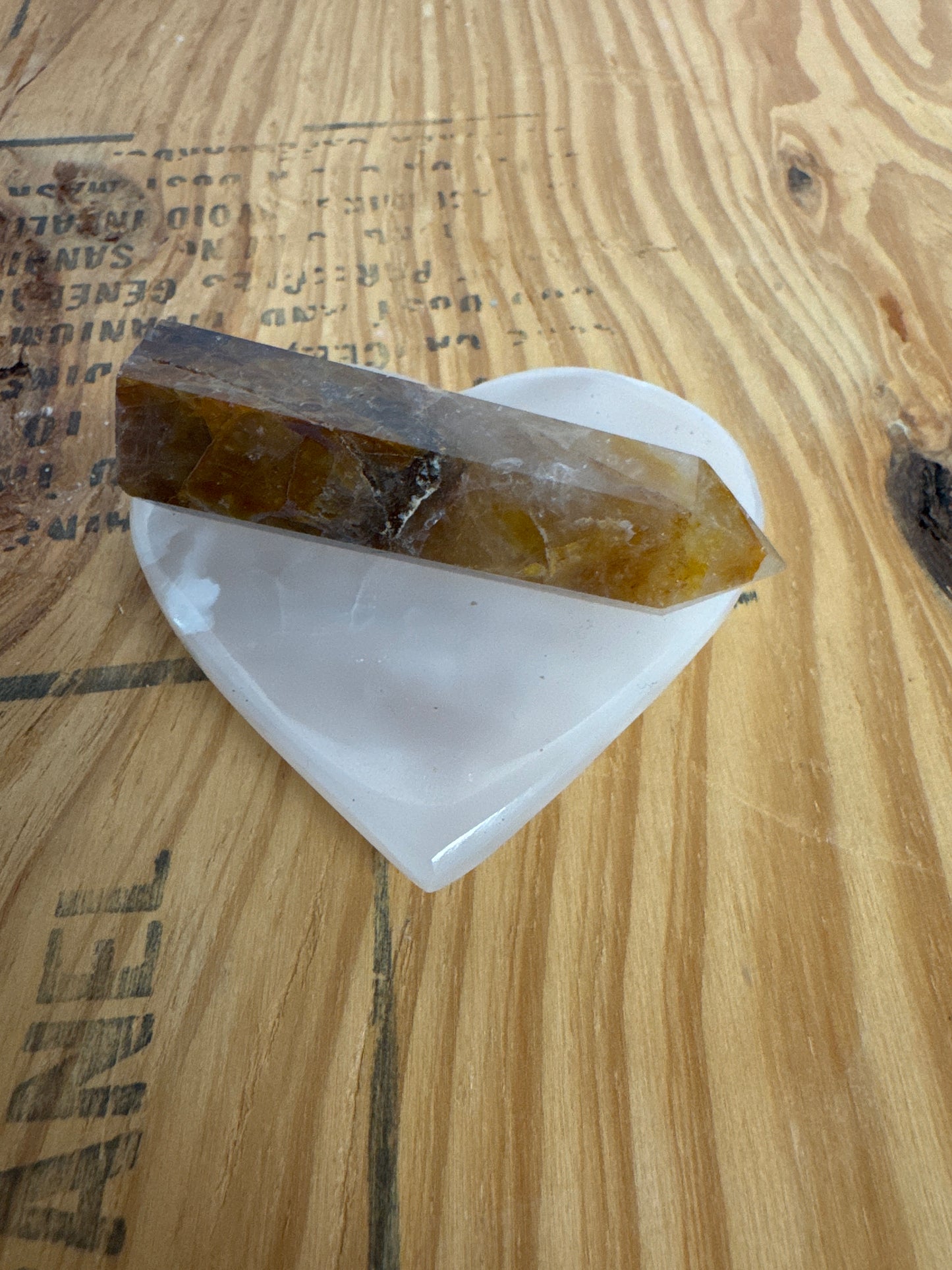 Golden Healer Meditation Stone (Point)