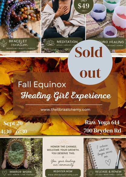 Healing Girl Fall Equinox Experience