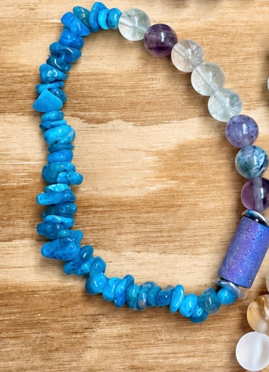 Blue Apatite Mix
