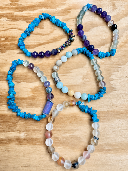 Blue Apatite Mix