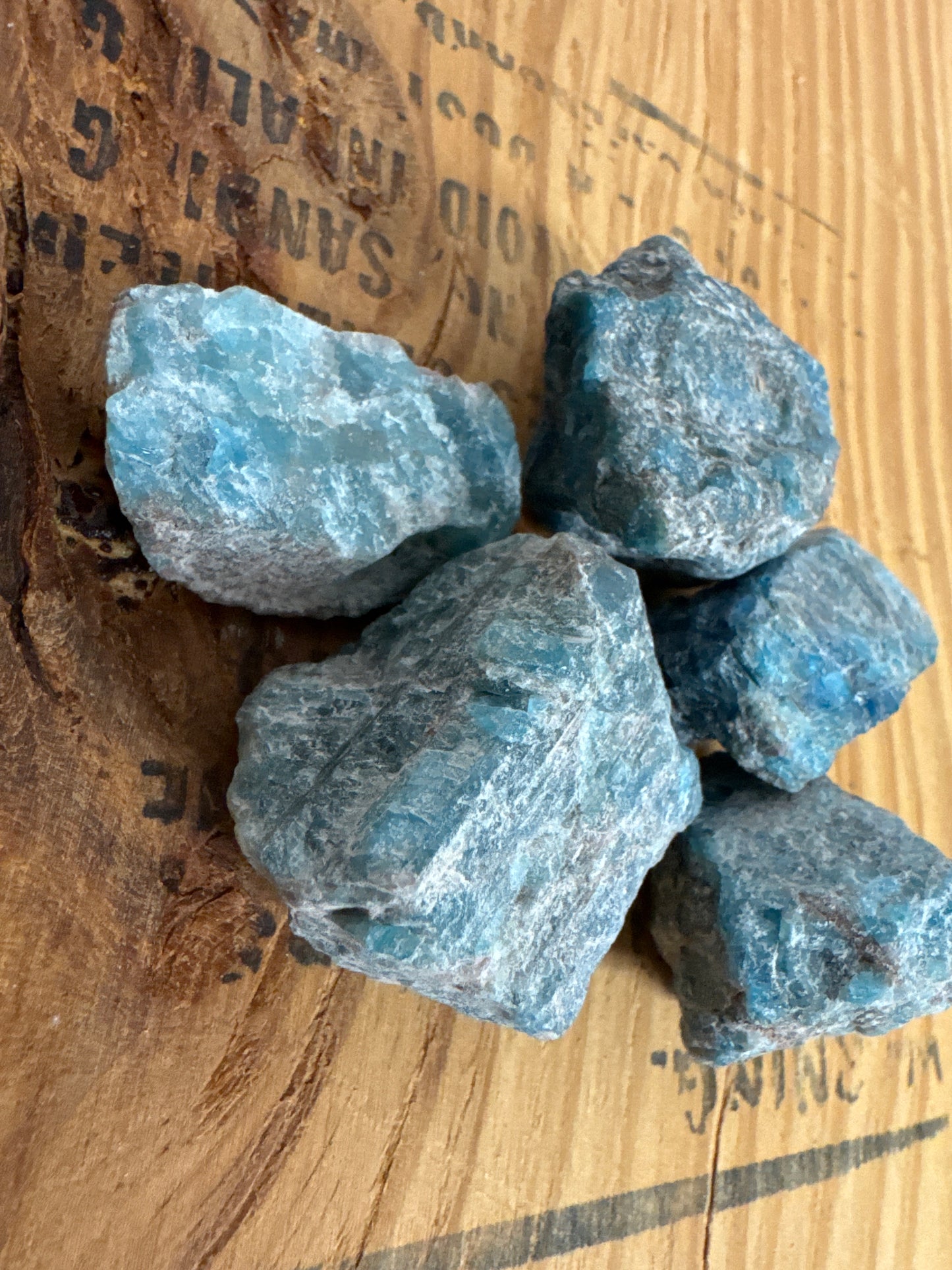 Blue Apatite Meditation Stone