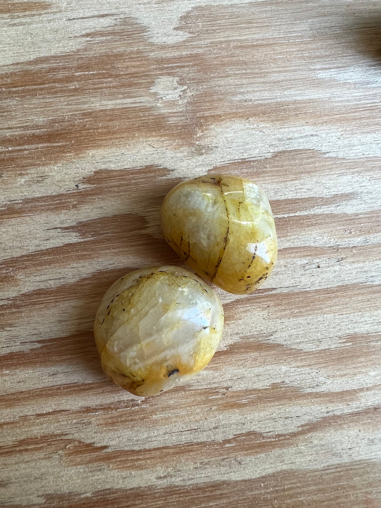 Hematoid Quartz Meditation Stone